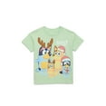 thumbnail image 1 of Bluey Toddler Boys Holiday Short Sleeve Crewneck T-Shirt, Sizes 12M-5T, 1 of 3