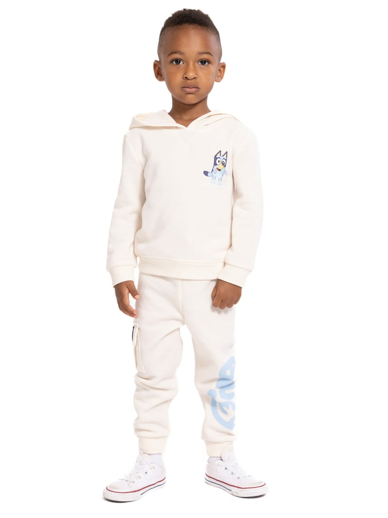 Bluey Toddler Boys' Front Back Graphic Hoodie and Jogger Pants Set