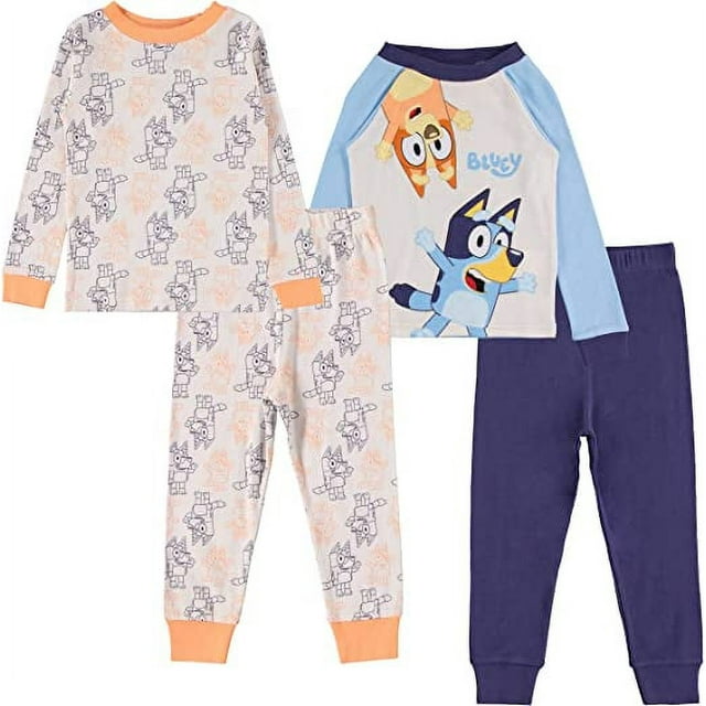 Bluey Toddler Boys Pajama Set 2Pack of 2Piece Long Sleeve and Pants
