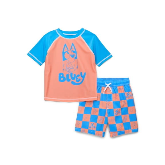 Character Toddler Boy Rash Guard and Swim Shorts Set, 2-Piece, Sizes 12M-5T