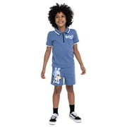 Bluey Toddler Boys Short Sleeve Polo Top and Shorts Set, 2-Piece, Sizes 2T-4T