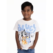 Bluey Toddler Boys or Girls Short Sleeve Crewneck T-Shirt, Sizes 2T-5T
