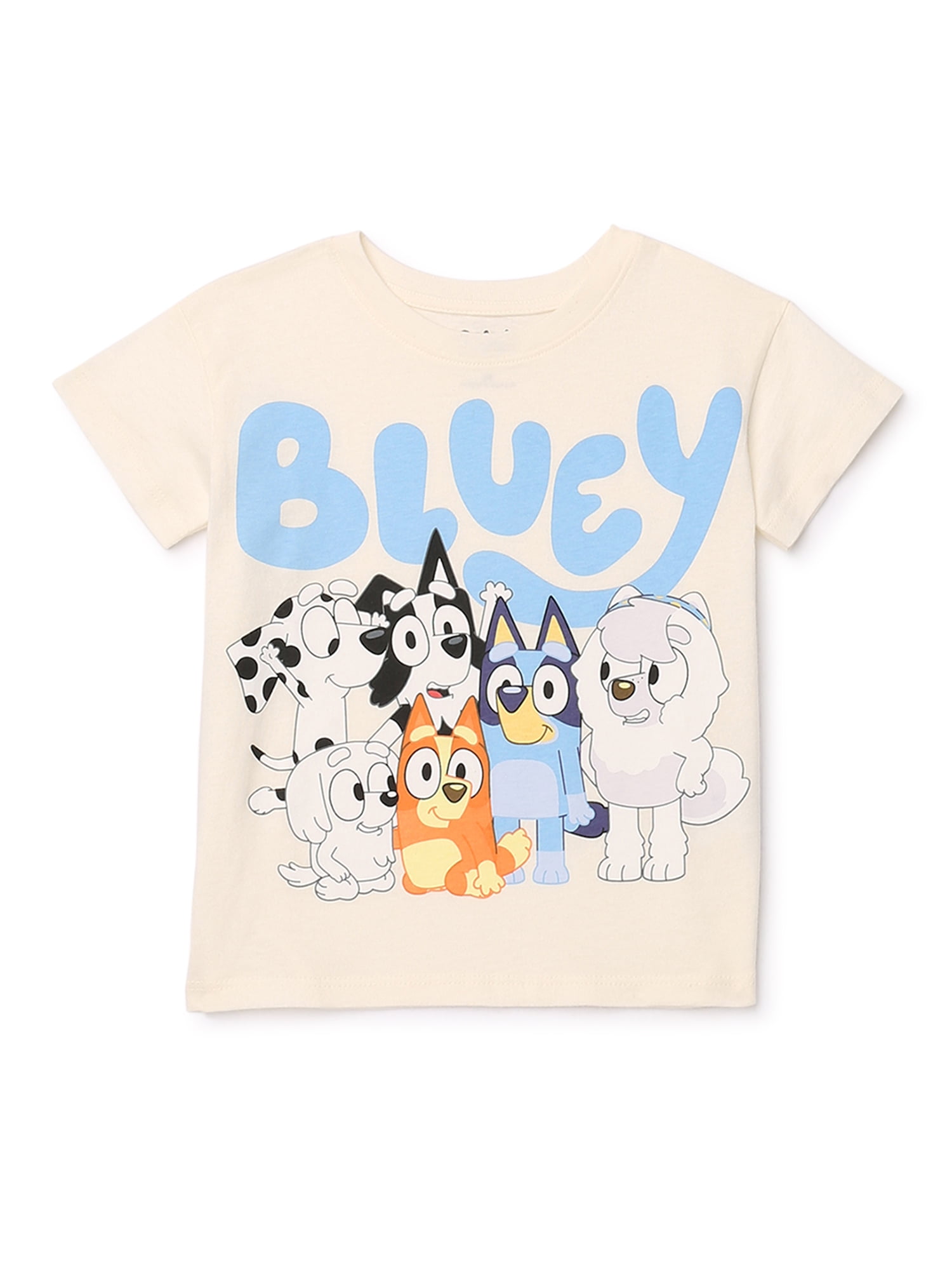 Bluey Toddler Boys or Girls Short Sleeve Crewneck TShirt, Sizes 2T5T