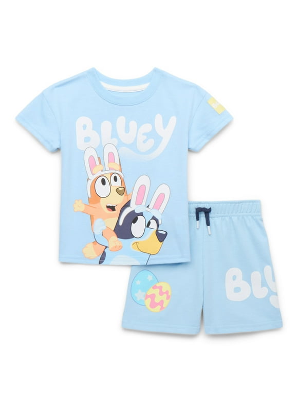 Toddler Easter Graphic Print Tee and Shorts Set, 2-Piece, Sizes 12 Months-5T