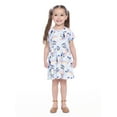 thumbnail image 1 of Bluey Toddler Girl Allover Print Dress with Short Sleeves, Sizes 12M-5T, 1 of 3