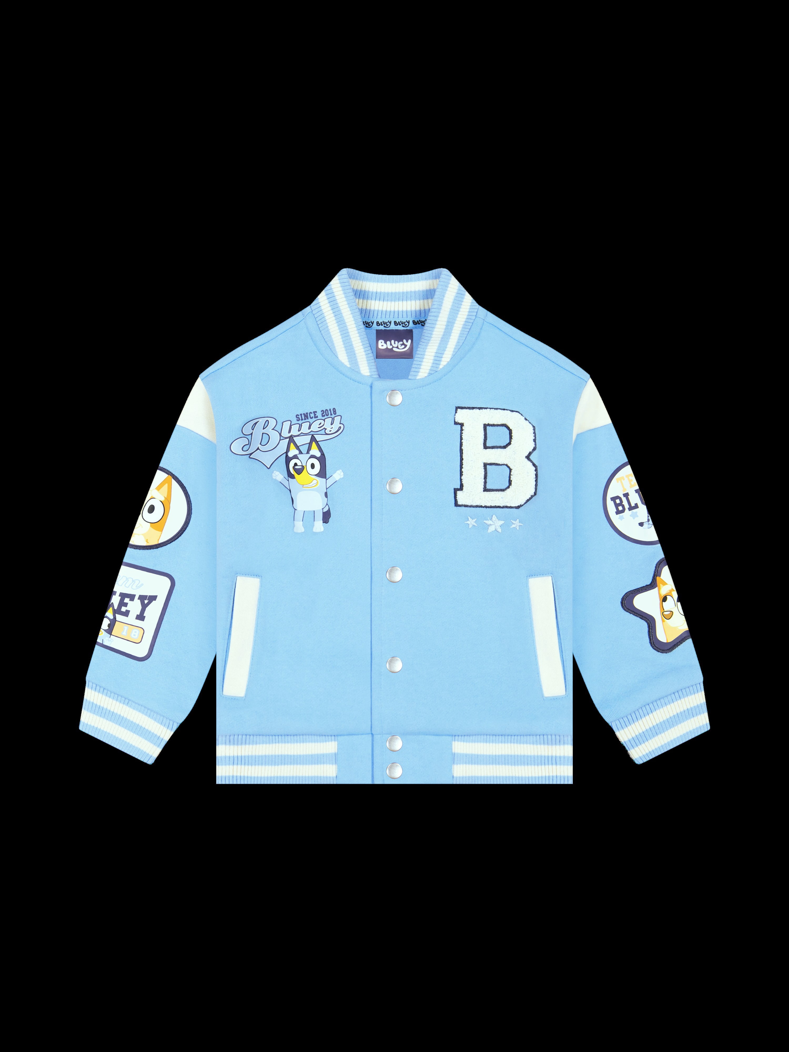 Bluey Toddler Girl Bomber Jacket, Sizes 12M-5T