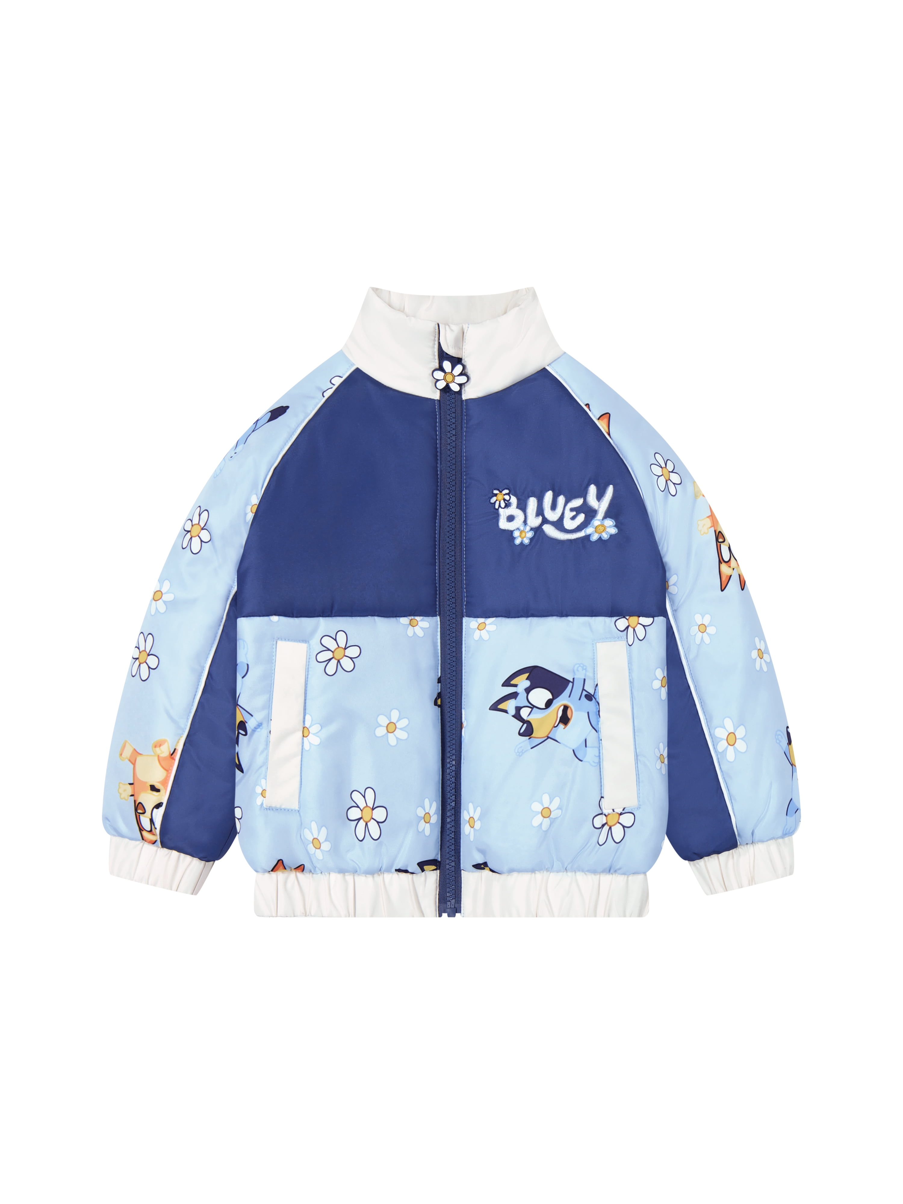 Bluey Toddler Girl Colorblock Jacket, Sizes 2T-5T