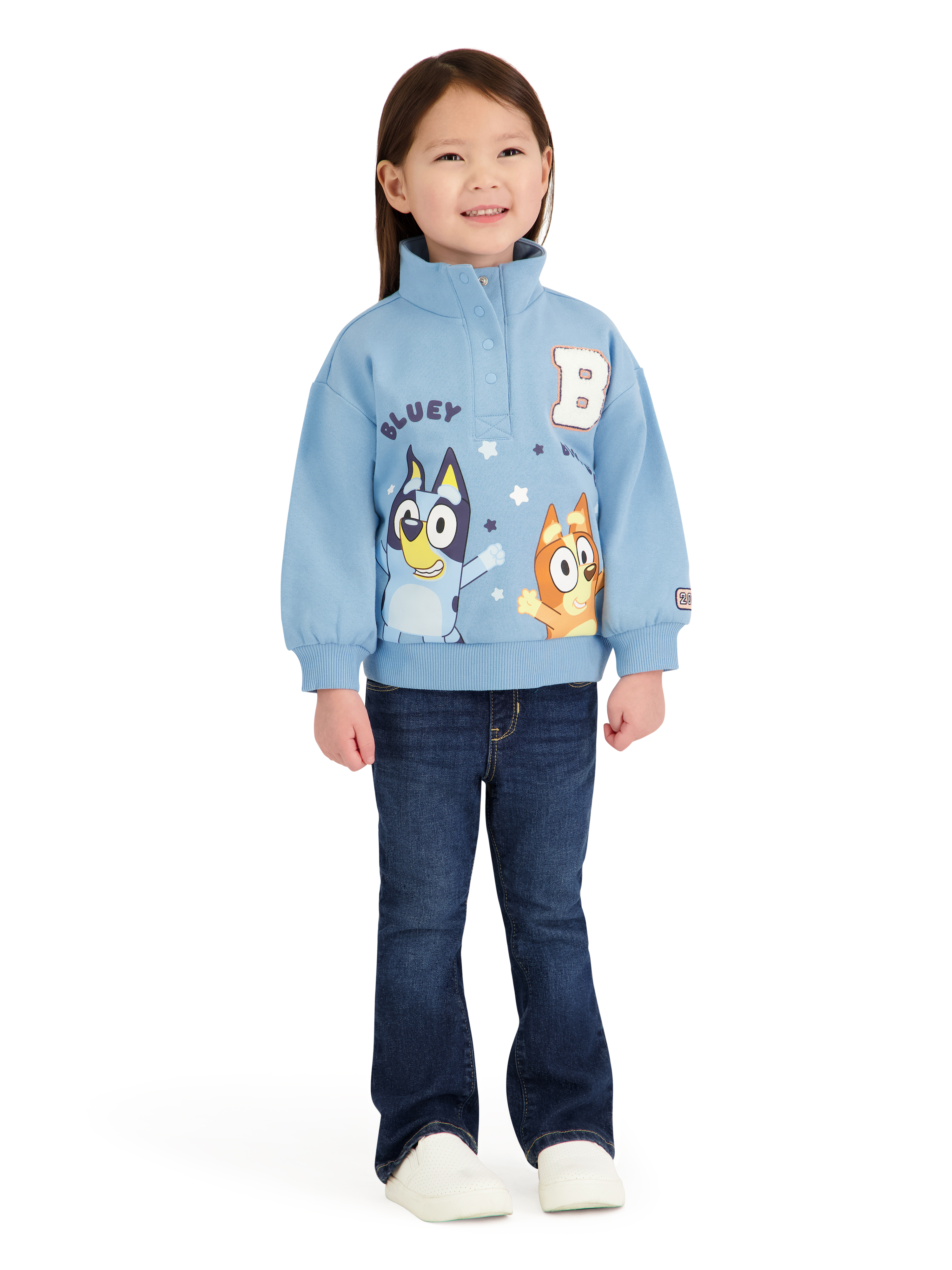 Bluey Toddler Girl Quarter Snap Pullover Sizes 12 Months 5T: What Shoppers Should Know