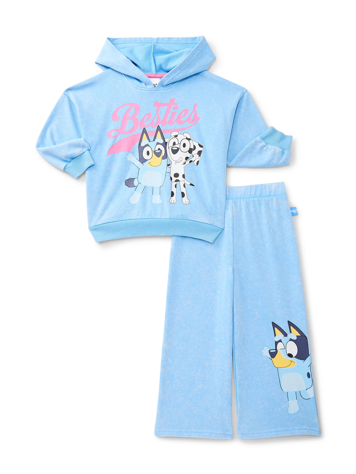 Bluey Toddler Girls' Graphic Hoodie and Matching Sweatpants Set, 2-Piece, Sizes 12M-5T