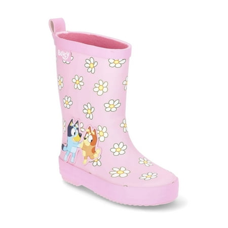Bluey Toddler Girls Flower Rain Boots
