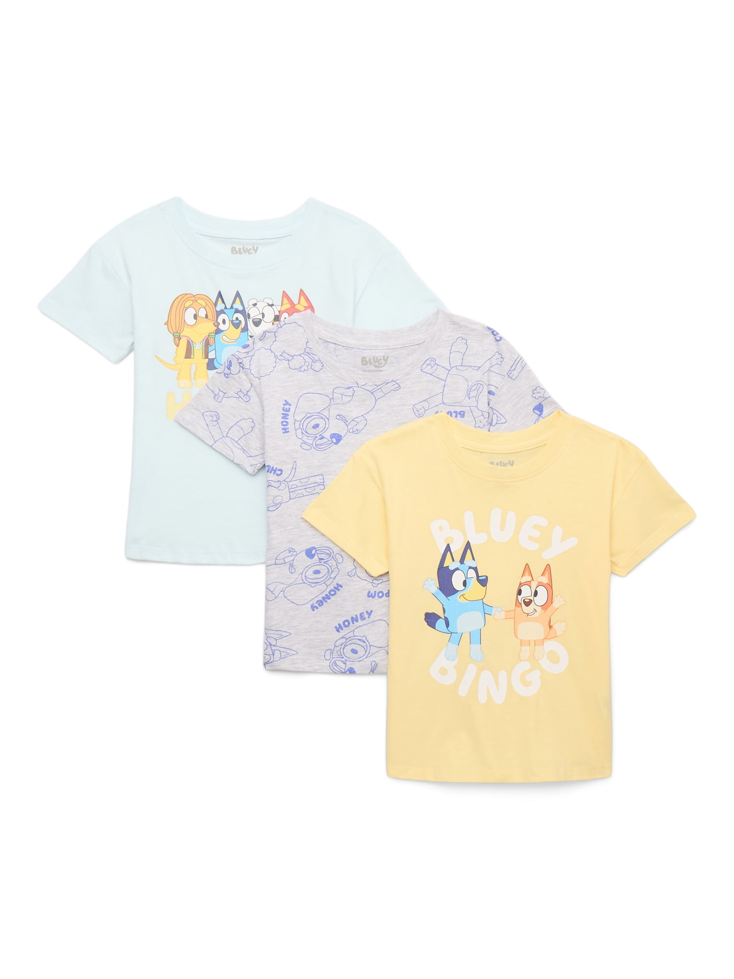 Bluey Women s Graphic Tee with Short Sleeves Sizes XXS XXL
