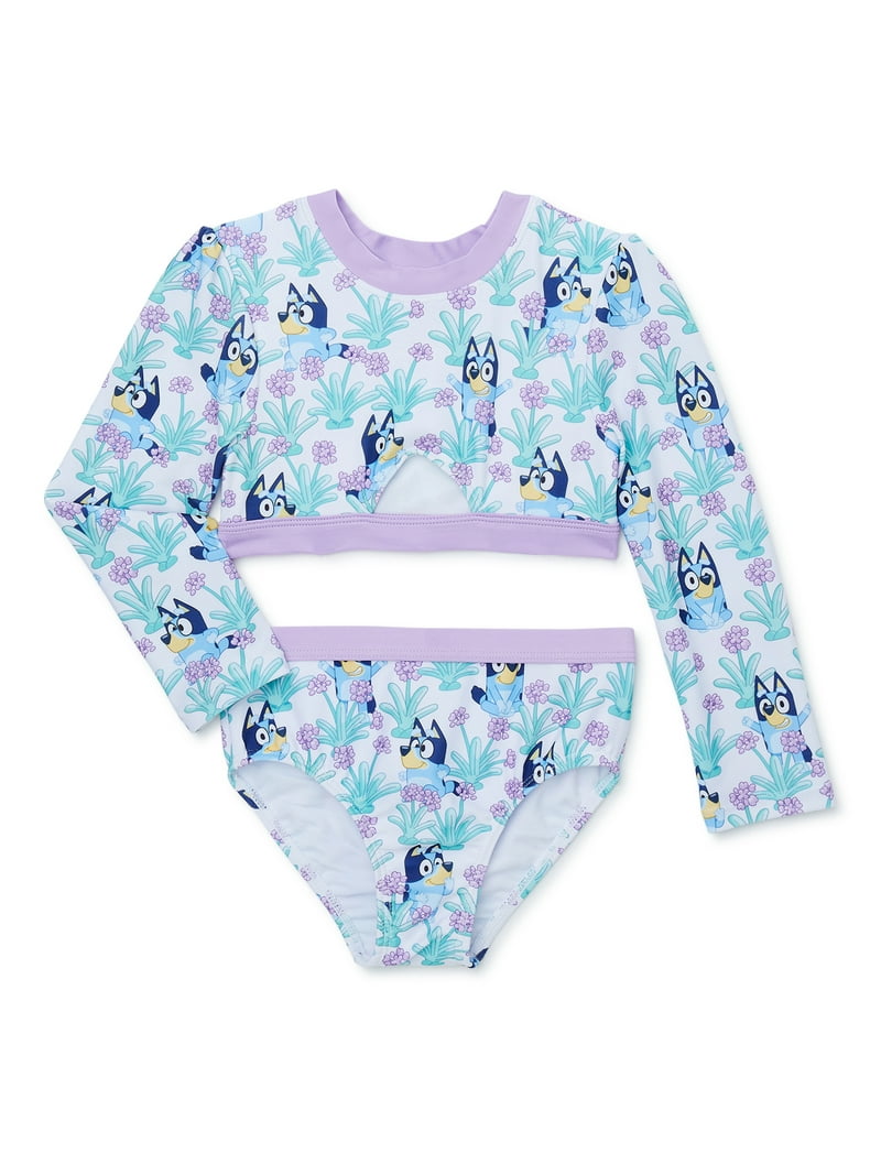 Bluey Swimsuit | Girls Bathing Suits | Swimsuit For Girls | Pink 2T