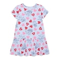 thumbnail image 1 of Bluey Toddler Girls’ Print Dress with Short Sleeves, Sizes 2T-5T, 1 of 8