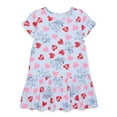 Bluey Toddler Girls’ Print Dress with Short Sleeves, Sizes 2T5T