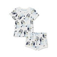 thumbnail image 1 of Bluey Toddler Girls Tee and Ribbed Shorts Set, 2-Piece, Sizes 2T-5T, 1 of 9