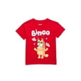 thumbnail image 1 of Bluey Toddler Girls Valentine’s Day Graphic Tee, Sizes 12M-5T, 1 of 3
