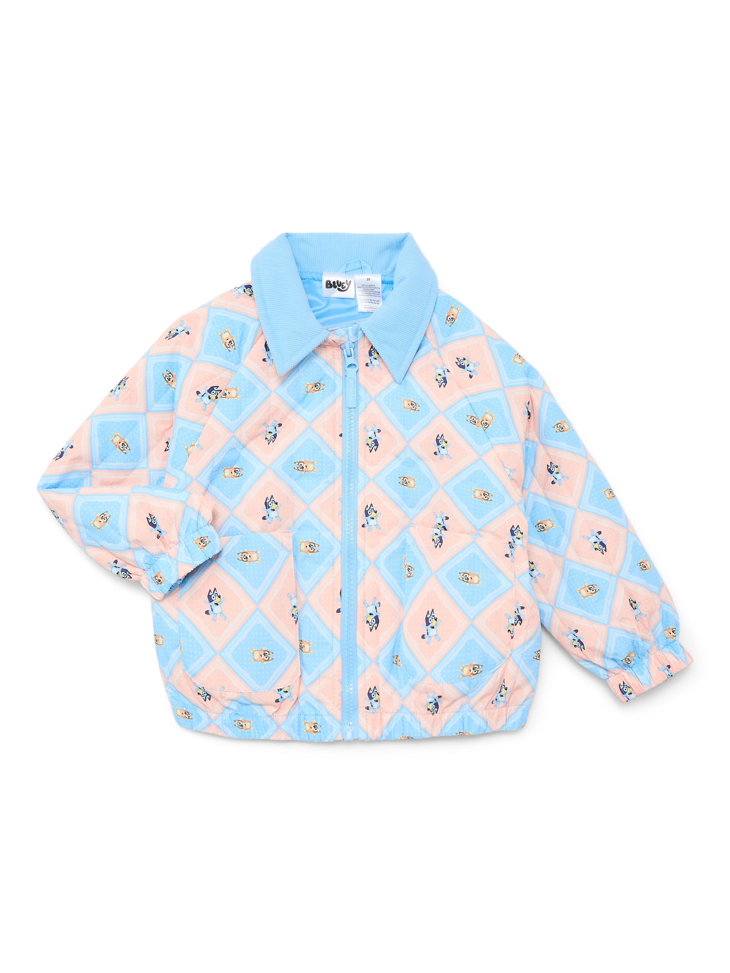 Bluey Toddler Girls Western Jacket with Long Sleeves Sizes 2T 5T