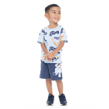 Bluey Toddler Graphic Tee and Shorts Set, 2-Piece, Sizes 12M-5T