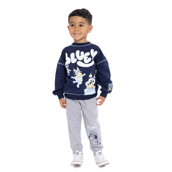 Bluey Toddler Graphic Long Sleeve Crewneck Sweatshirt, Sizes 12M-5T