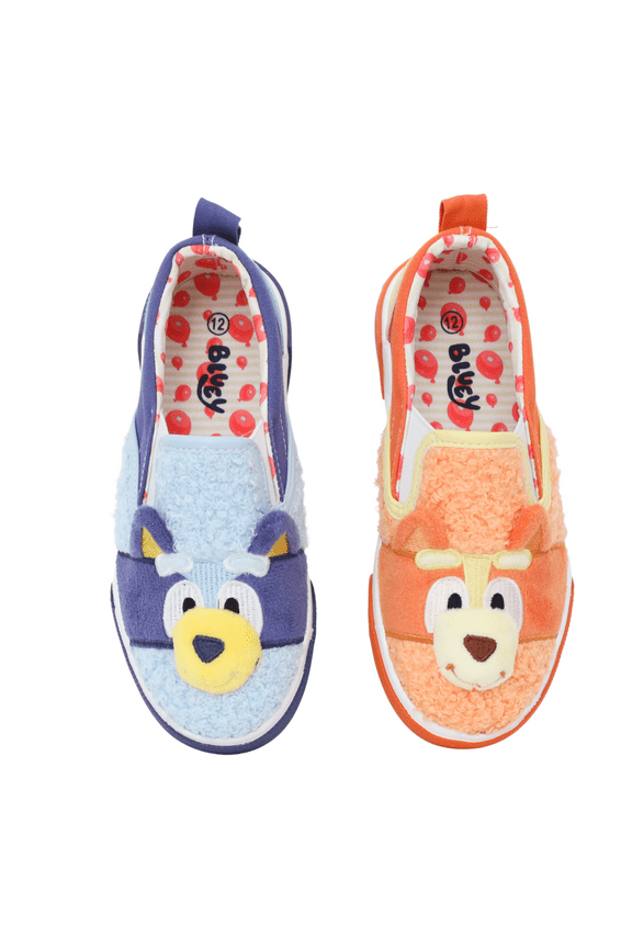 Bluey Toddler Kids Fleece Slip-On Sneakers
