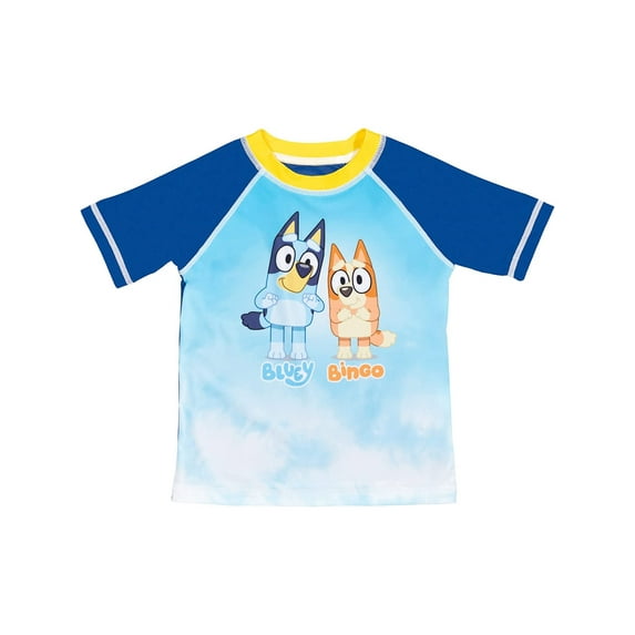 Bluey Toddler & Little Boys' Rash Guard, Sizes 2T-8