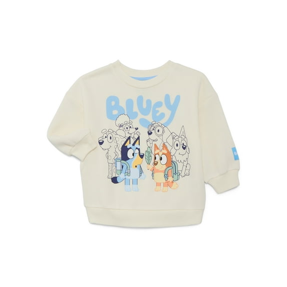 Bluey Toddlers' Graphic Sweatshirt with Long Sleeves, Sizes 12M-5T