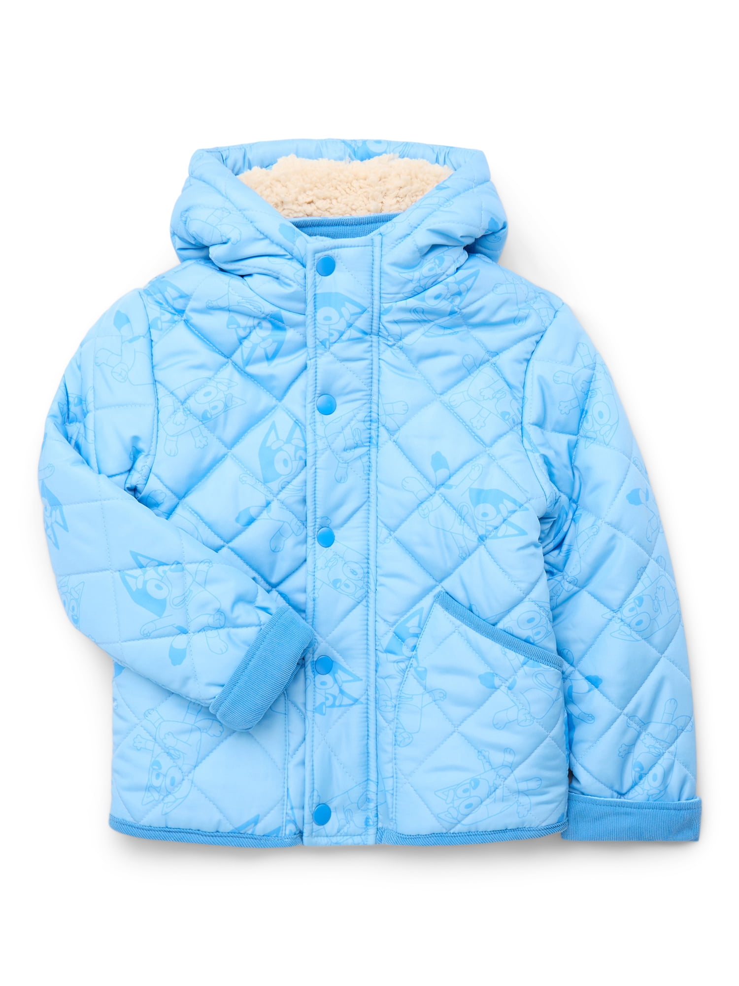 Character Toddler Boy Quilted Jacket with Faux- Shearling Lining, Sizes 2T-5T