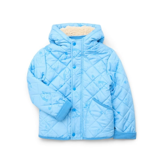 Character Toddler Boy Quilted Jacket with Faux- Shearling Lining, Sizes 2T-5T