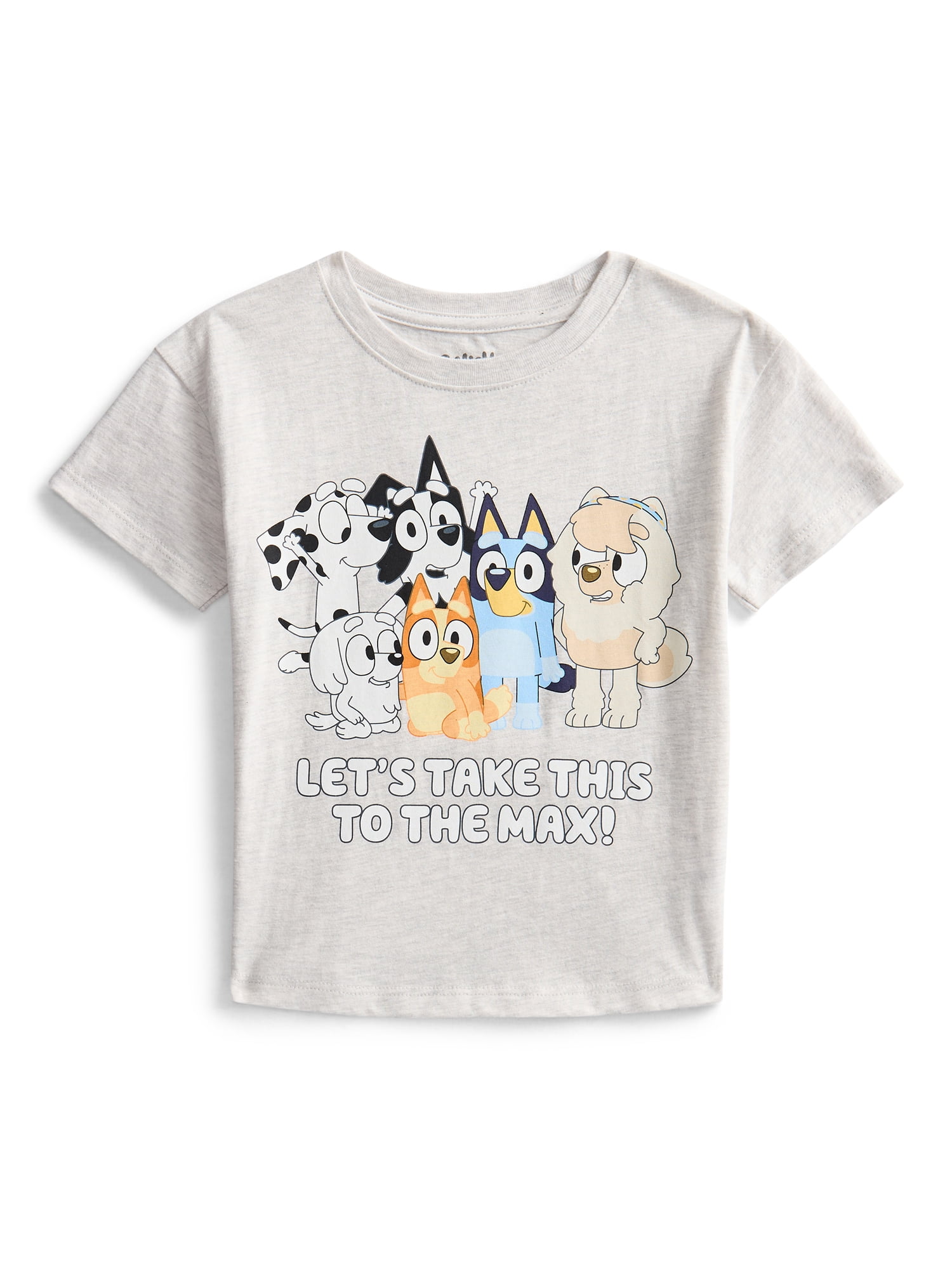 Bluey Toddler Graphic Crewneck Tee with Short Sleeves, Sizes 12M-5T