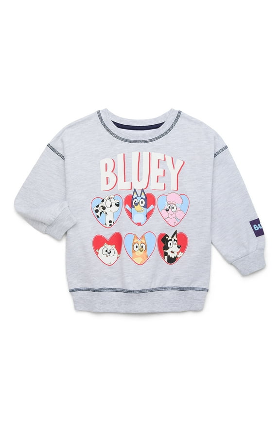 Toddler Valentine's Day Graphic Tee with Long Sleeves, Sizes 12M-5T