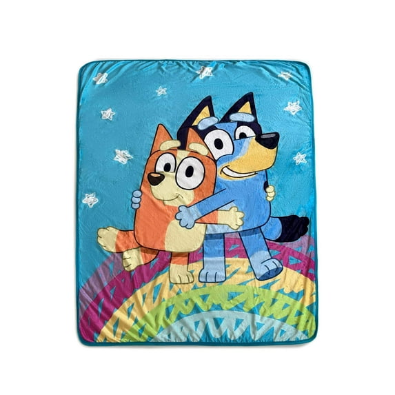 Bluey Togetherness Silk Touch Sherpa Throw Blanket