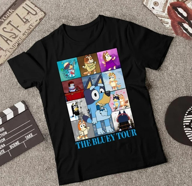 bluey-tour-carton-movie-t-shirt-bluey-gift-for-fan-shirt-black-color