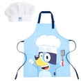 thumbnail image 1 of Bluey Twill Apron and Chef Hat Cooking Set, 1 of 5