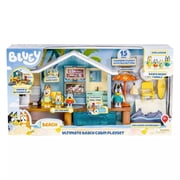 Bluey Ultimate Beach Cabin Playset with 15 Pieces, Age Group 3+