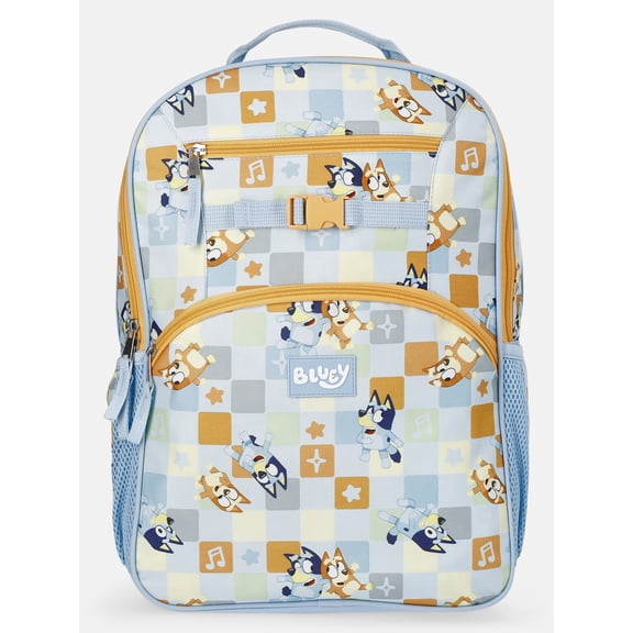 Bluey Kids Unisex 17" Music Time Backpack, Blue