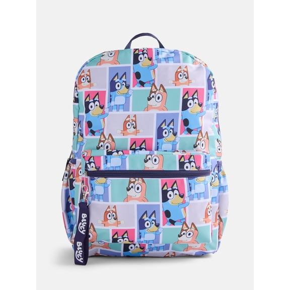 Bluey Unisex 17" Let's Have Fun Backpack, Blue