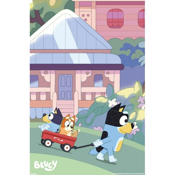 Bluey - Walking Wall Poster, 22.375" x 34"