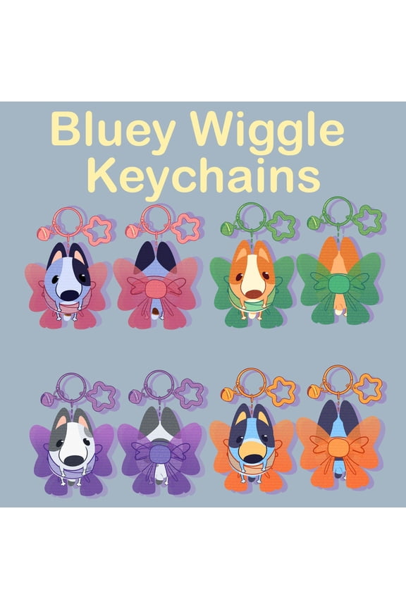 Bluey Wiggly Ears Keychains (1 keychain)