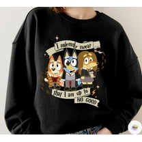 Bluey Wizard Sweatshirt, Bluey Harry Potter Sweater, I Am Up to No Good Shirt, Friendship Gift Idea, Bluey Bingo I Solemnly Swear That, Black Color