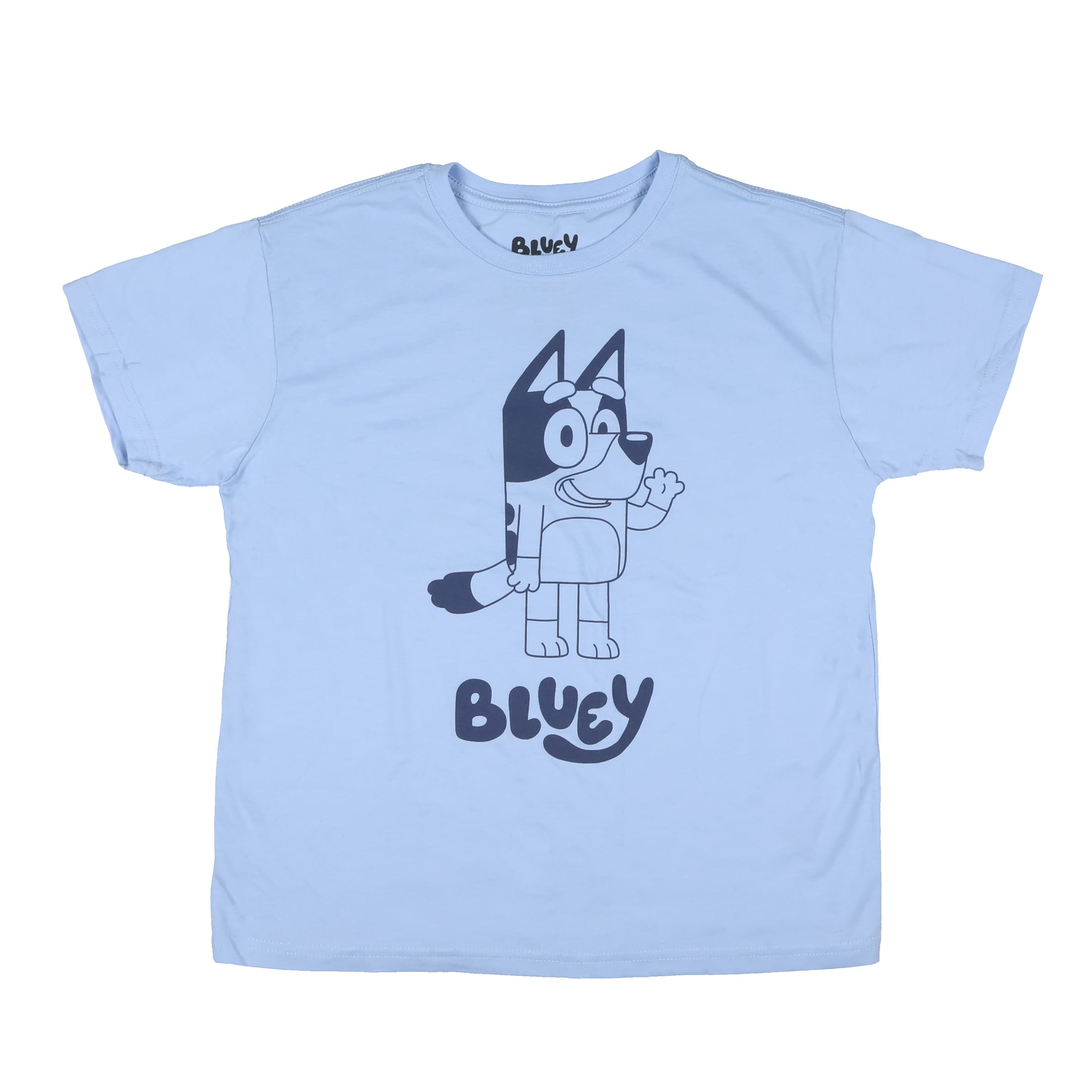 Bluey Women's Bluey Monochrome Sketch Design Junior's Short Sleeve Crewneck T-Shirt