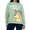 thumbnail image 1 of Bluey Women's Chilli Sweatshirt Green Sizes S-XXL, 1 of 7