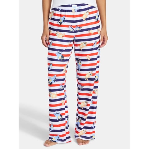Bluey Women's and Women's Plus Sleep Pants with Pockets, 32" Inseam, Sizes XS-3X