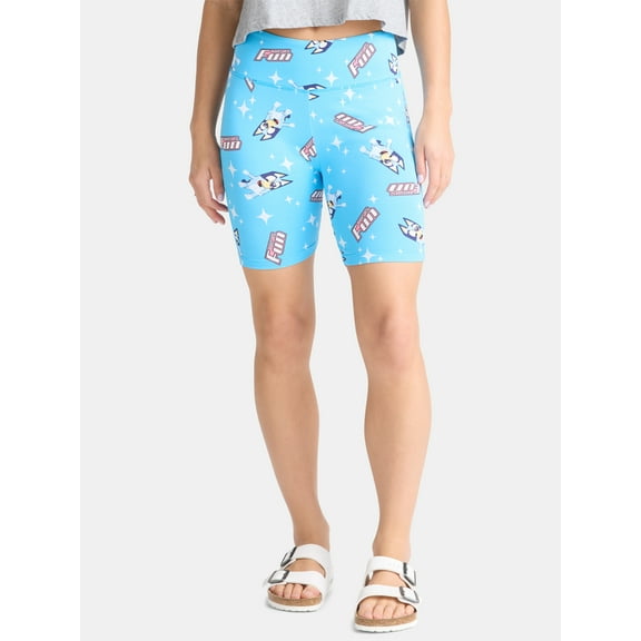 Bluey Women's Print Bike Shorts, Sizes XXS-XXL