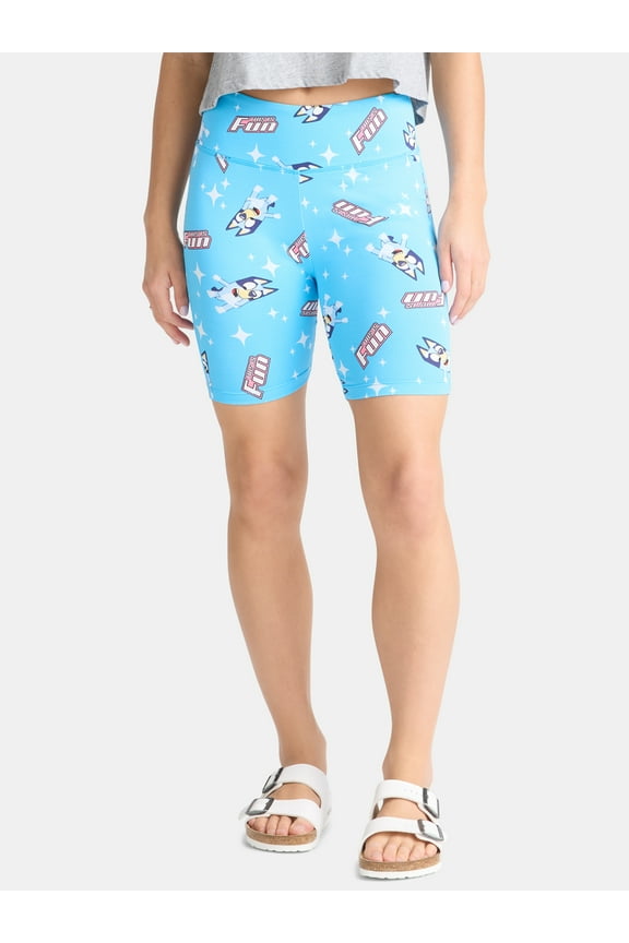 Women's Print Bike Shorts, Sizes XXS-XXL