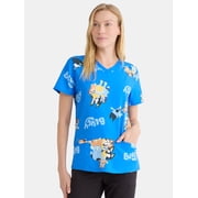 Bluey Women's Scrub Top, Sizes S-3XL