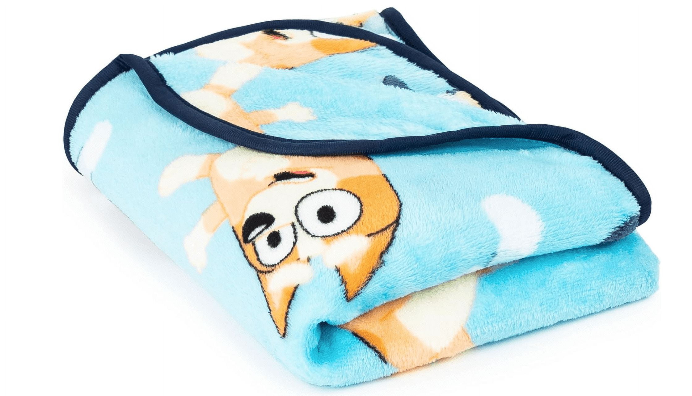 Bluey and Bingo 40 x 50 Inch Plush Travel Throw - Kids Super Soft Bedding