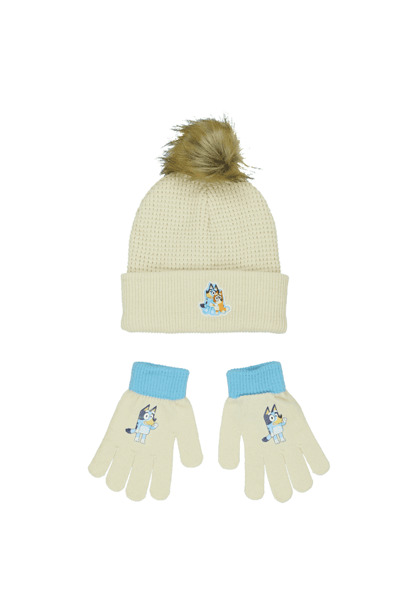 and Bingo Big Kids Knit Hat and Gloves Set BLU406