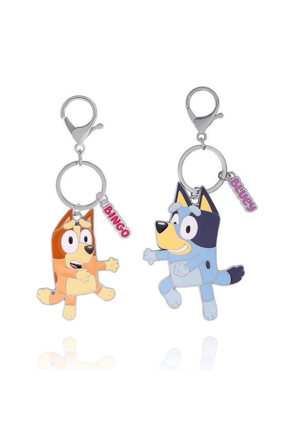 and Bingo Enamel Charm Keychains - 2 Pack Set