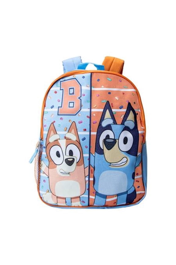 Bluey Bingo Backpack Orange and Blue