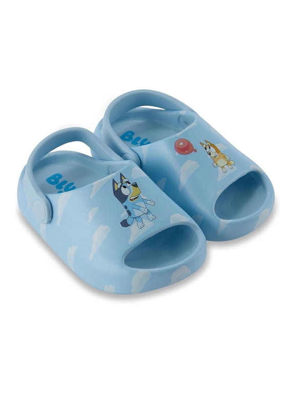 and Bingo Kids EVA Clog for Kids, Bandit & Chilli Molded Open Toe Sandals Slippers for Boys Sky Blue - 9